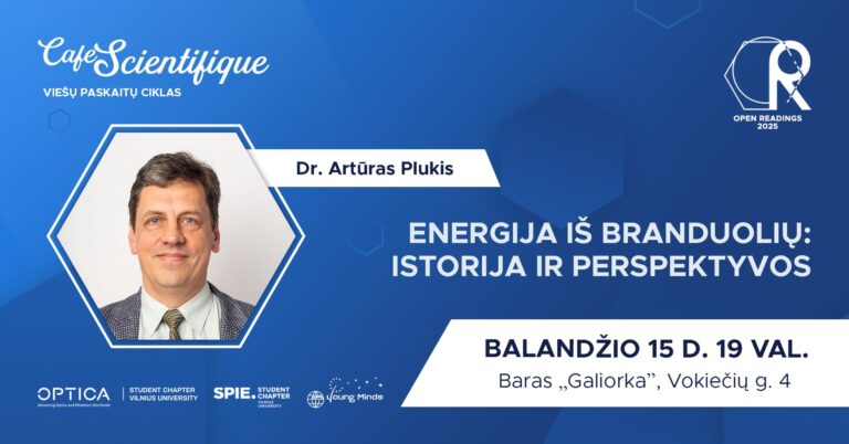 #7 Café Scientifique: ,,Energija iš branduolių: istorija ir perspektyvos“