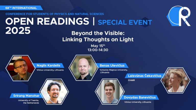 Special Event "Beyond the Visible: Linking Thoughts on Light"