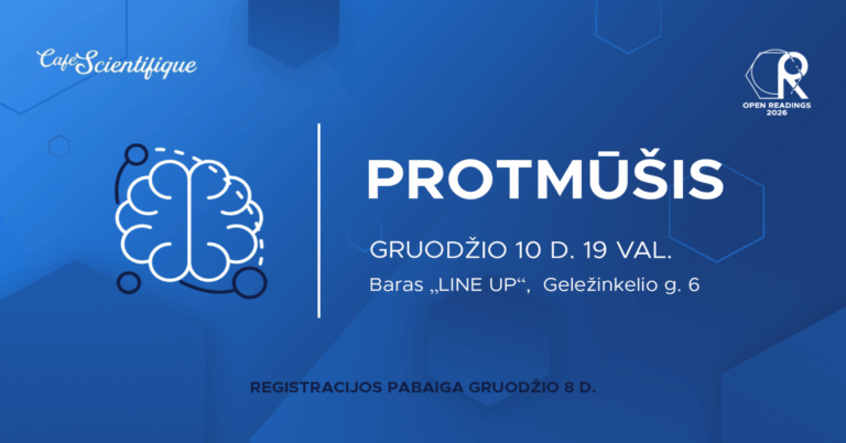 Pirmasis viešas Café Scientifique protmūšis - Open Readings kviečia išbandyti savo žinias!