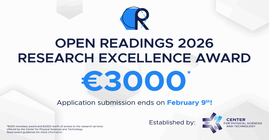 Applications for the "Open Readings Research Excellence Award" are open!