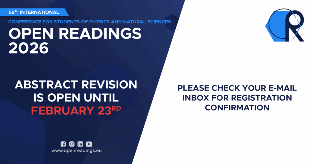 Abstract Revision is Open Until February 23rd!