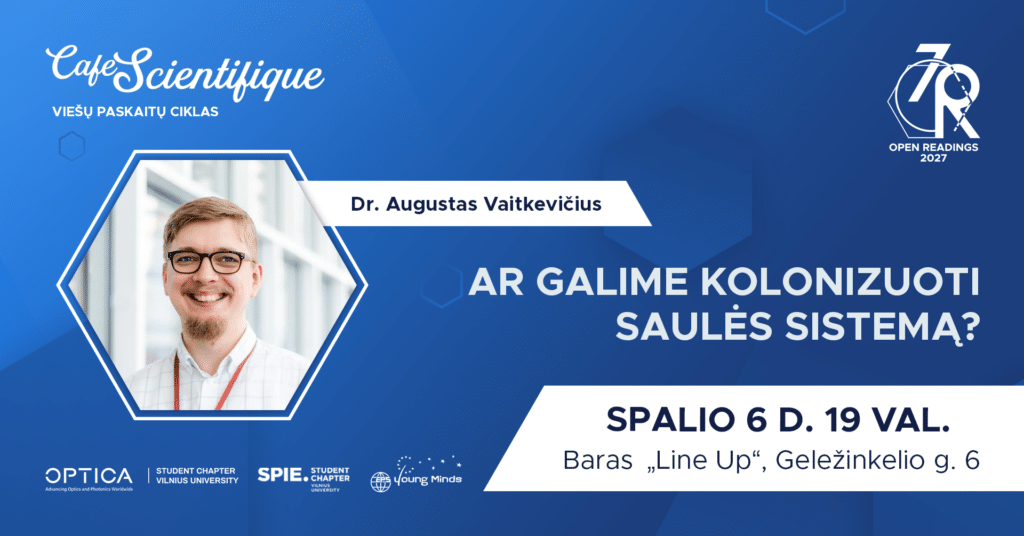 #1 Café Scientifique: „Ar galime kolonizuoti Saulės sistemą?“